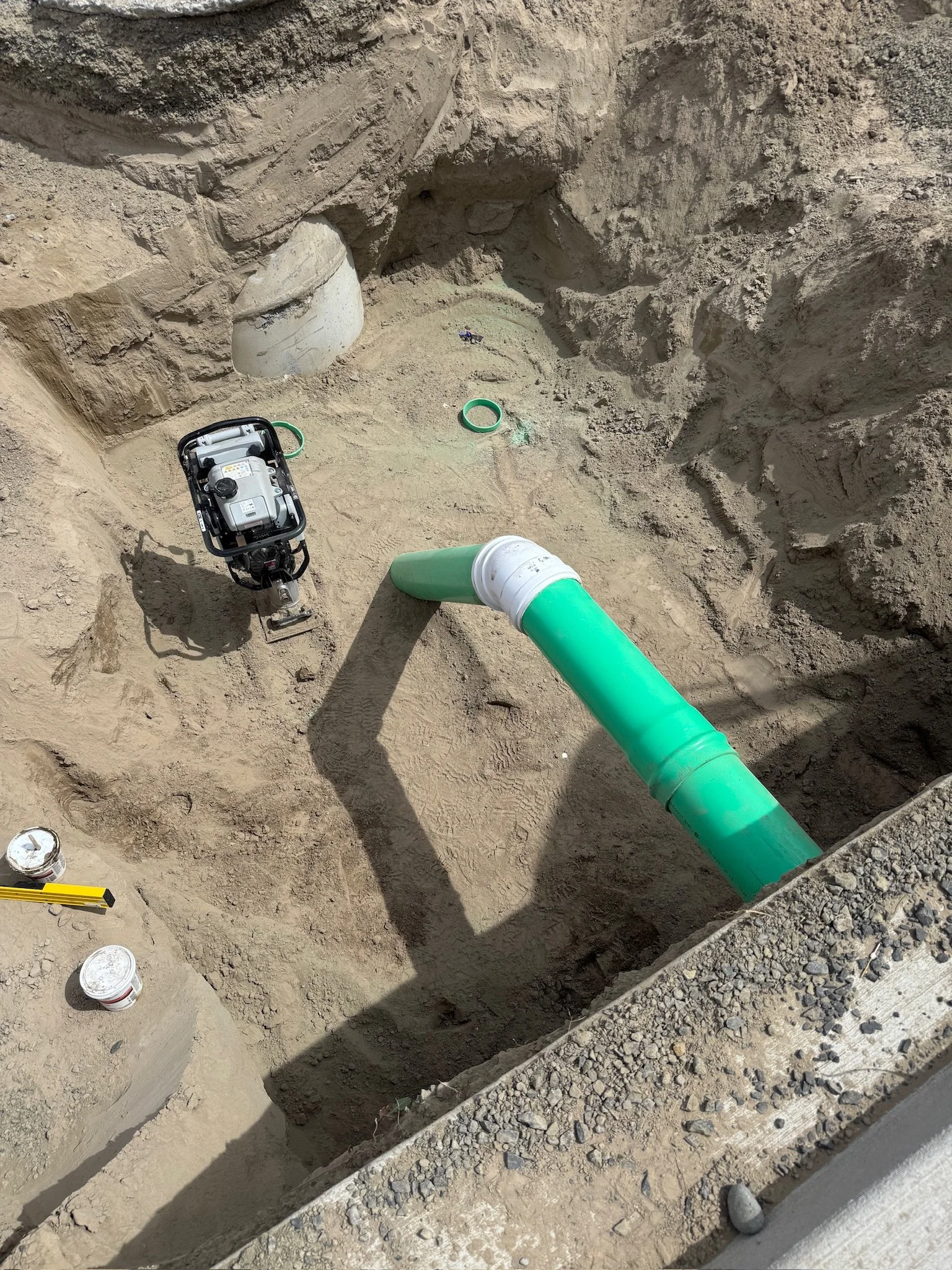 Precision excavation and installation of underground piping and utility infrastructure.