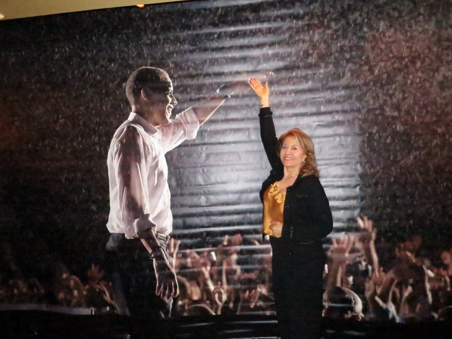 Mitra’s Mom wWth Big Obama