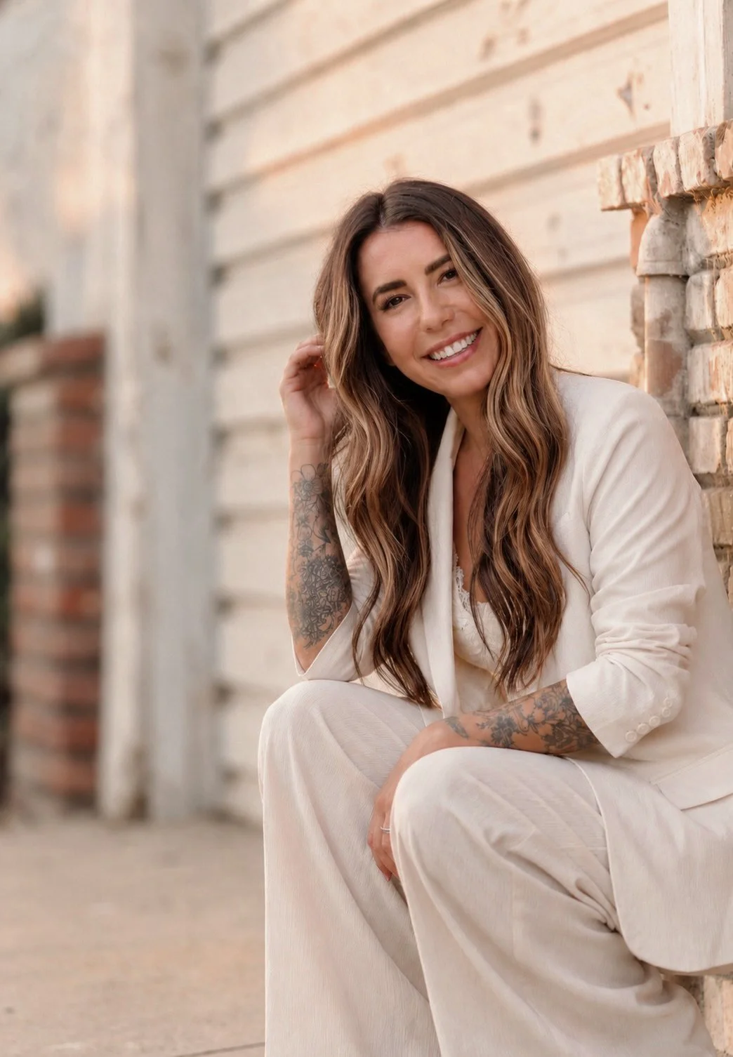 Portrait of Amy, California interior designer and founder of Well, Lived Home.