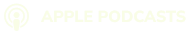 Black background with white text that reads "APPLE PODCASTS"