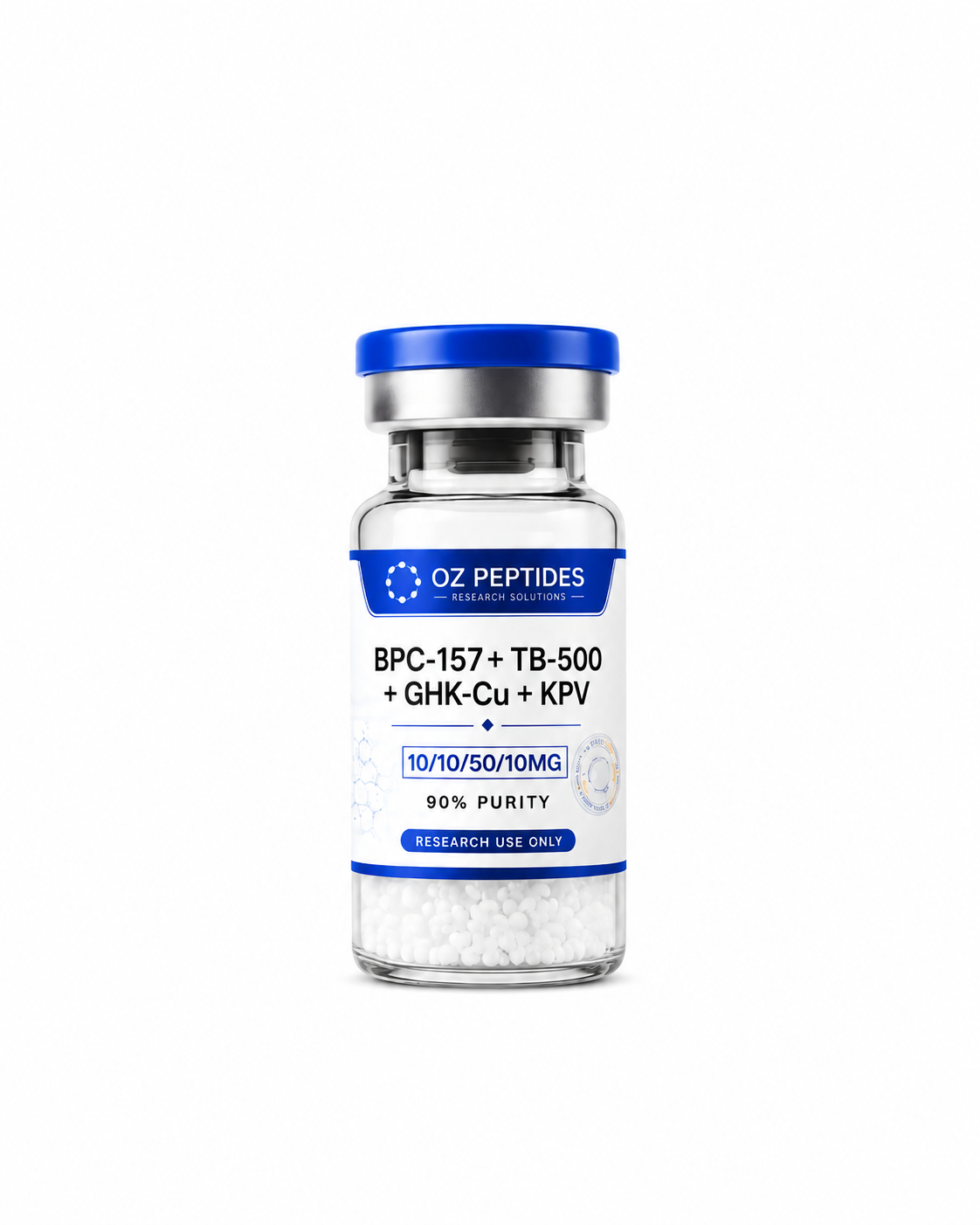 Klow Blend (BPC-157 10mg + TB-500 50mg + GHK-CU 10mg + KPV 10mg)