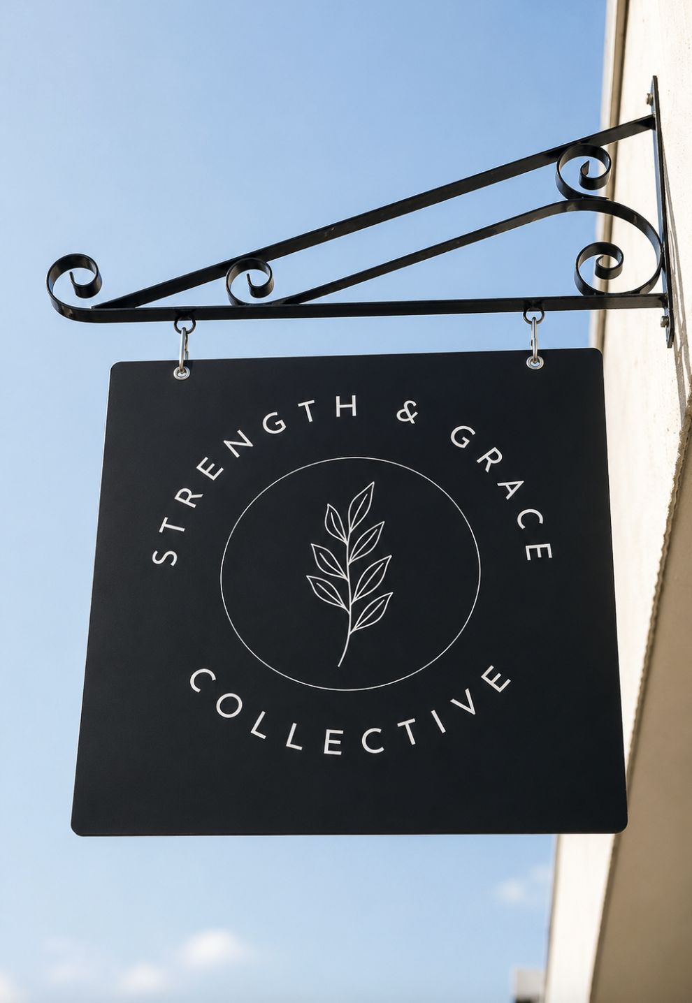 strength and grace collective outdoor signage