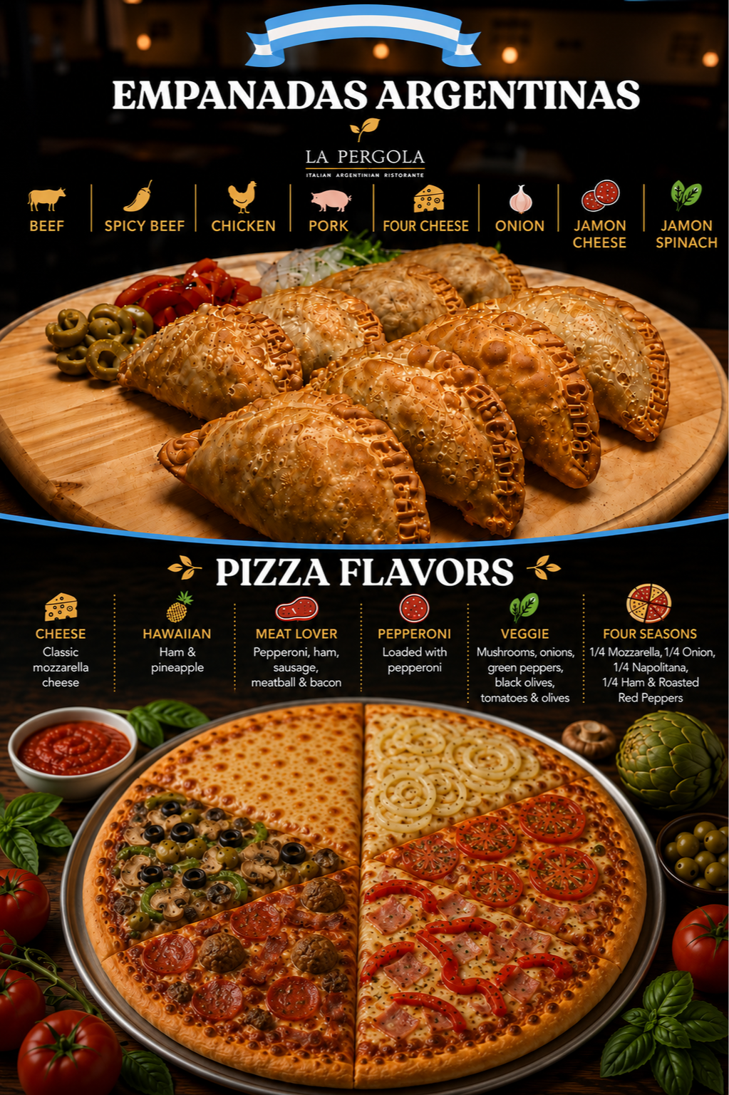 Pizza - Pastas - Empanadas