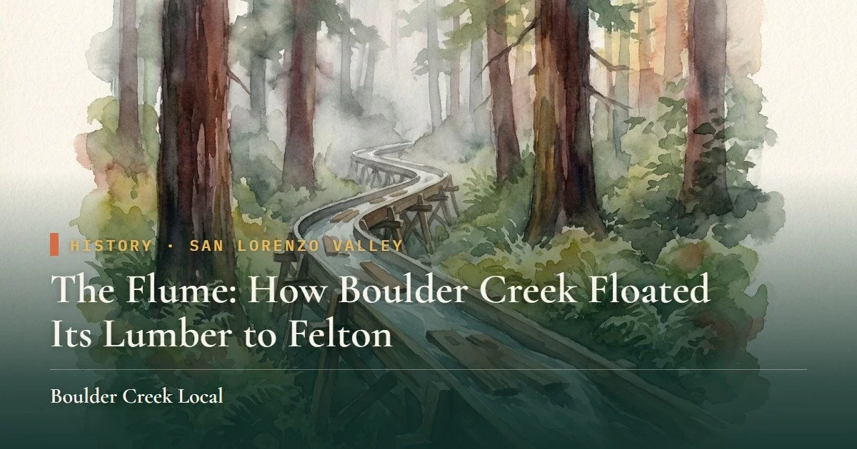The Flume: How Boulder Creek Floated Its Lumber to Felton