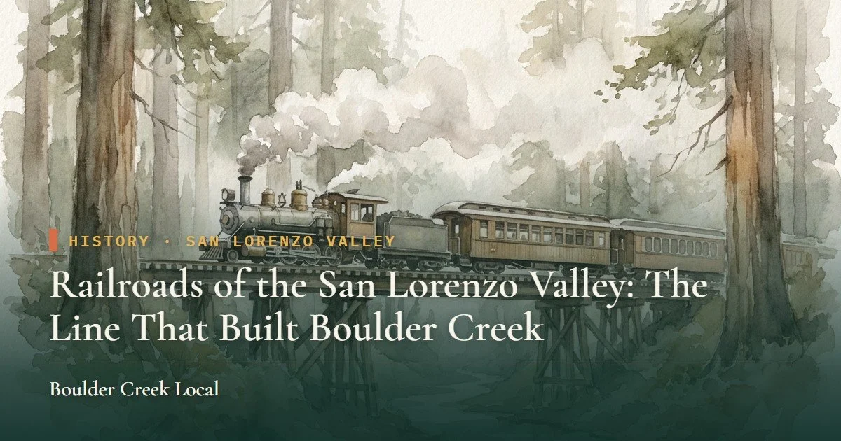 Railroads of the San Lorenzo Valley: The Line That Built Boulder Creek