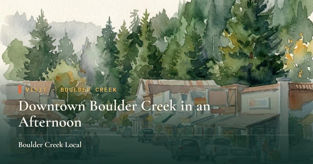 Downtown Boulder Creek in an Afternoon