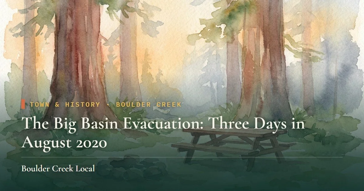 The Big Basin Evacuation: Three Days in August 2020