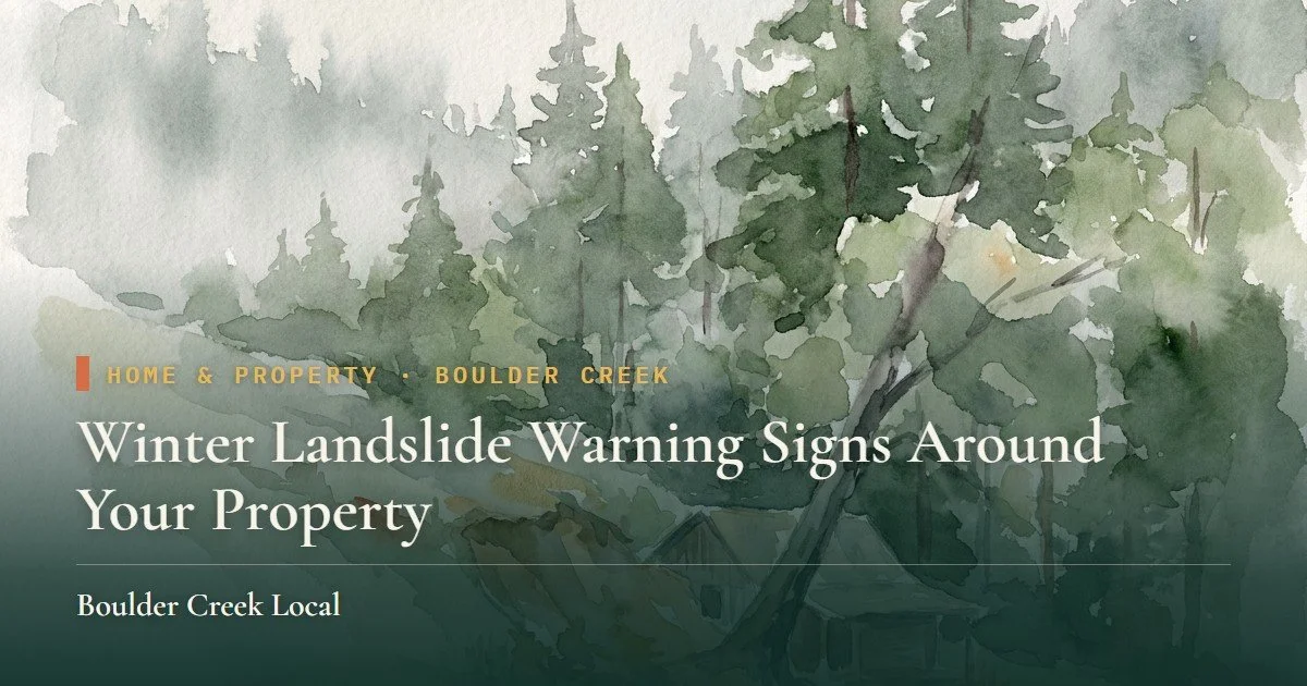 Winter Landslide Warning Signs Around Your Property
