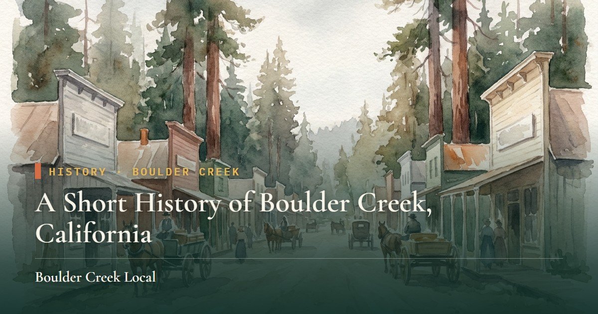 A Short History of Boulder Creek, California