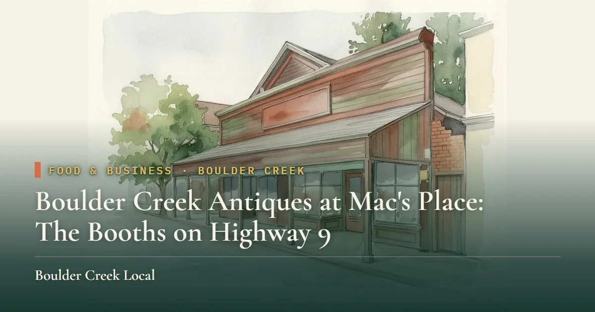 Boulder Creek Antiques at Mac's Place: The Booths on Highway 9