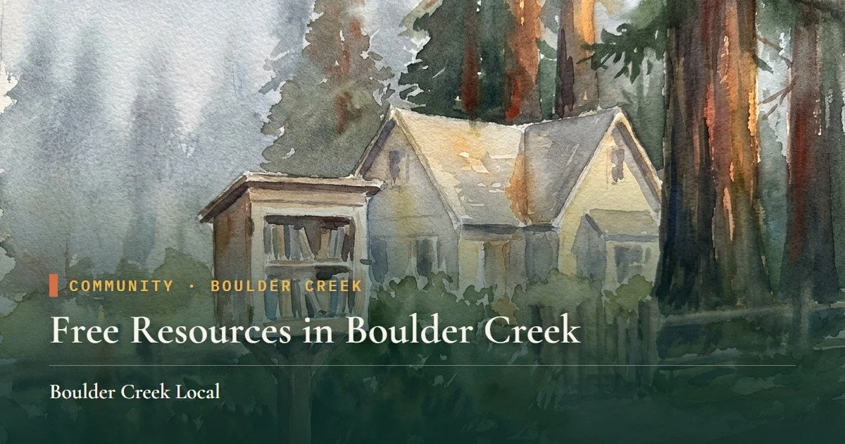 Free Resources in Boulder Creek