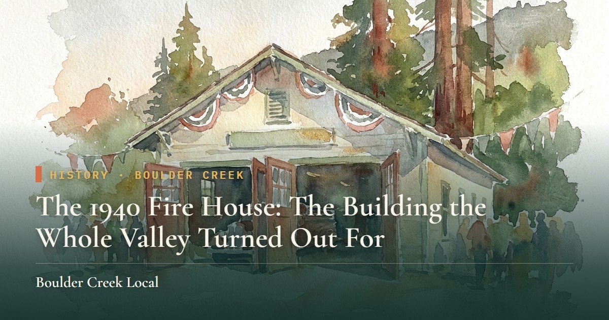 The 1940 Fire House: The Building the Whole Valley Turned Out For