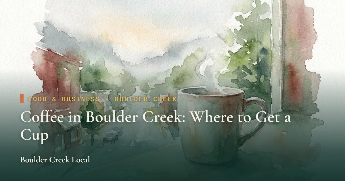 Coffee in Boulder Creek: Where to Get a Cup