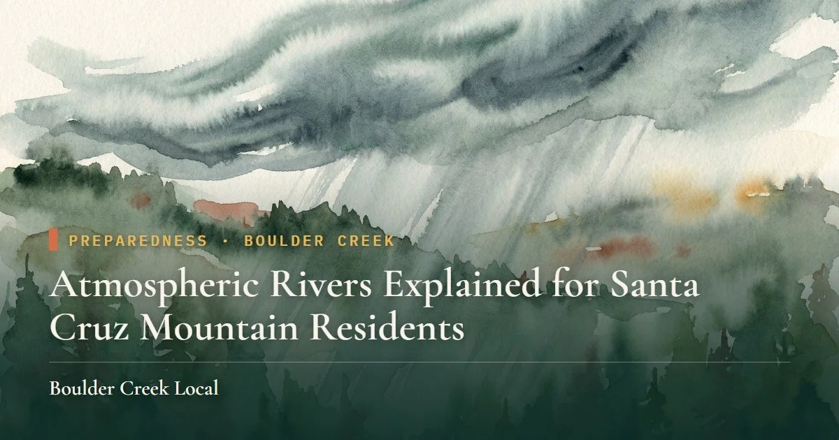Atmospheric Rivers Explained for Santa Cruz Mountain Residents