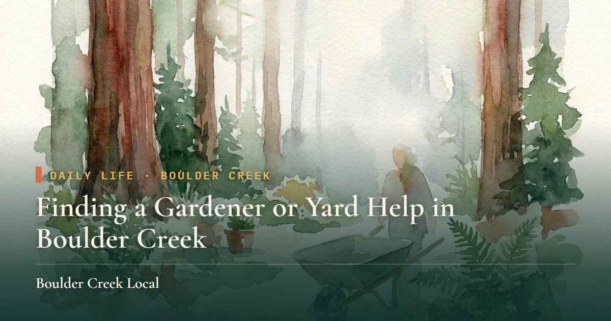 Finding a Gardener or Yard Help in Boulder Creek