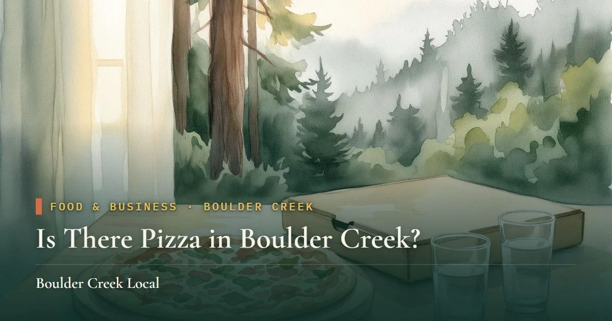 Pizza in Boulder Creek: Round Table Is Open on Central Avenue