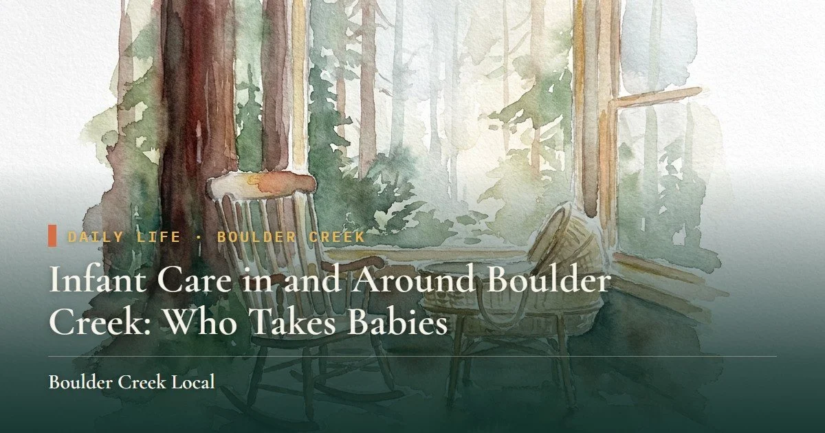 Infant Care in and Around Boulder Creek: Who Takes Babies