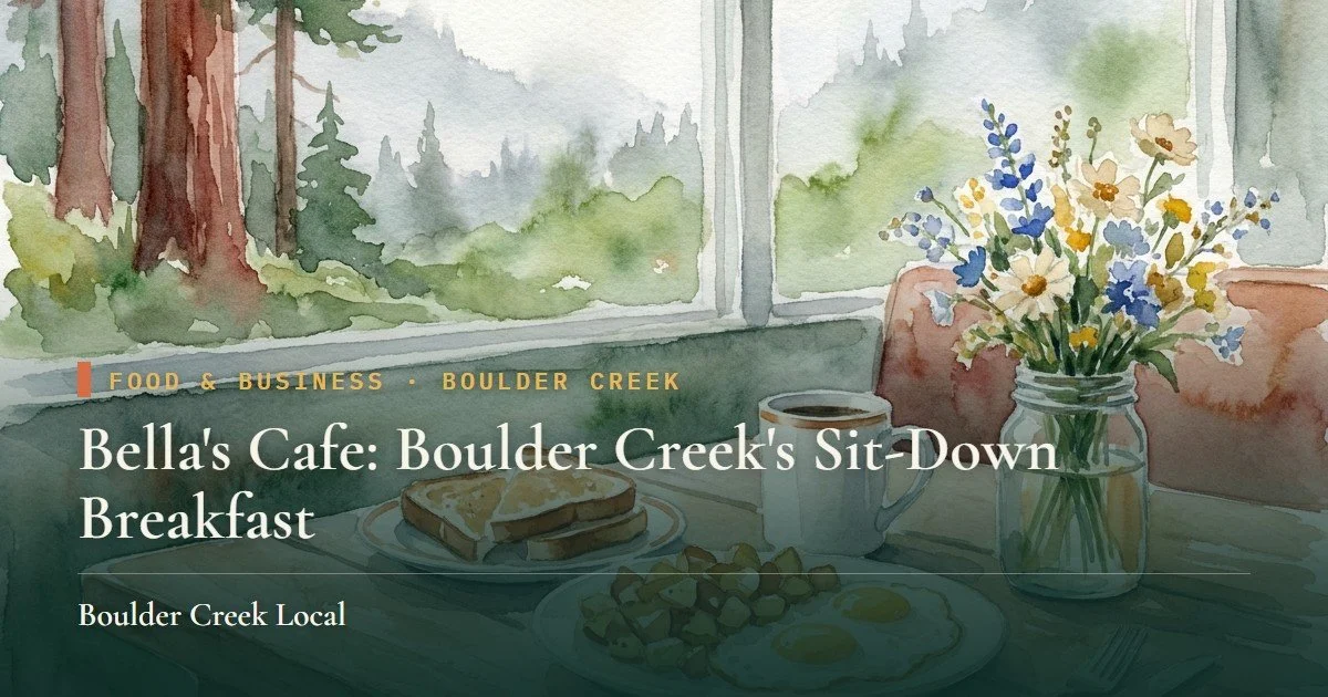 Bella's Cafe: Boulder Creek's Sit-Down Breakfast