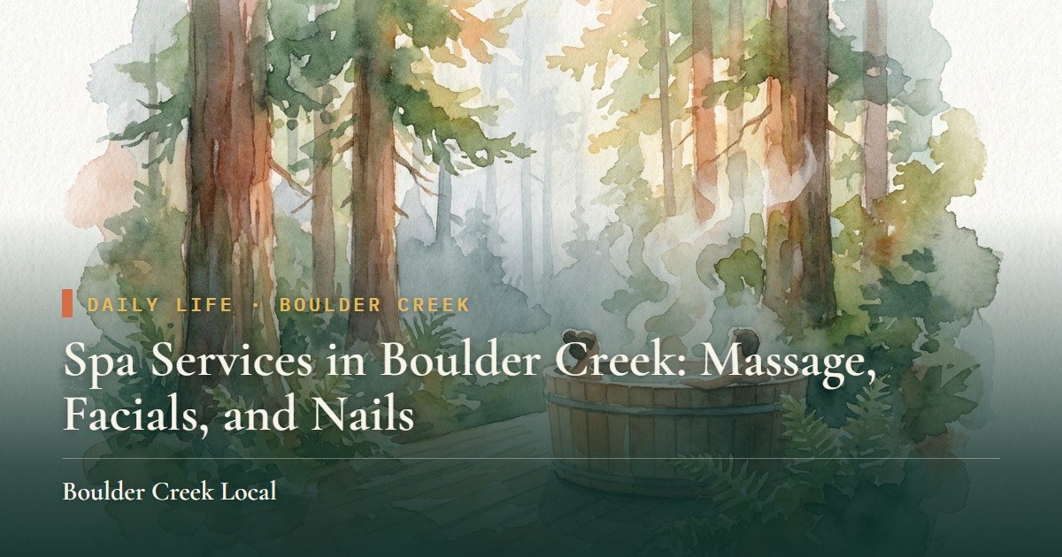 Spa Services in Boulder Creek: Massage, Facials, and Nails