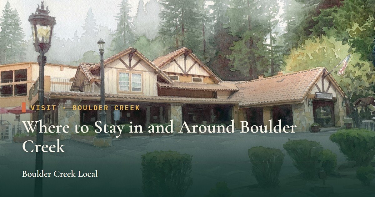 Where to Stay in and Around Boulder Creek