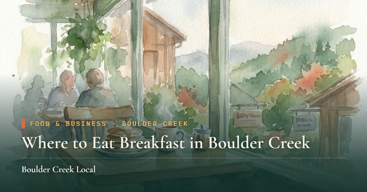 Where to Eat Breakfast in Boulder Creek
