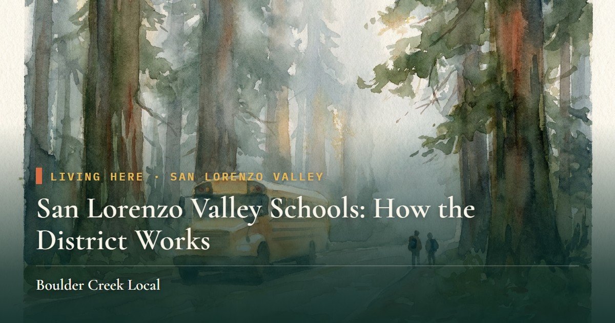 San Lorenzo Valley Schools: How the District Works