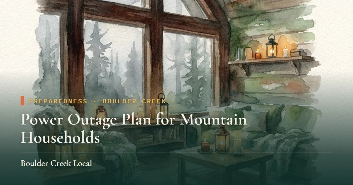 Power Outage Plan for Mountain Households
