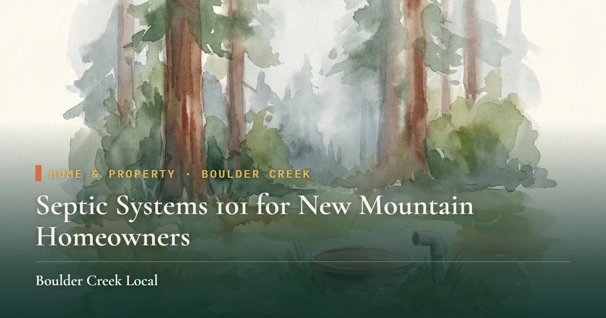 Septic Systems 101 for New Mountain Homeowners