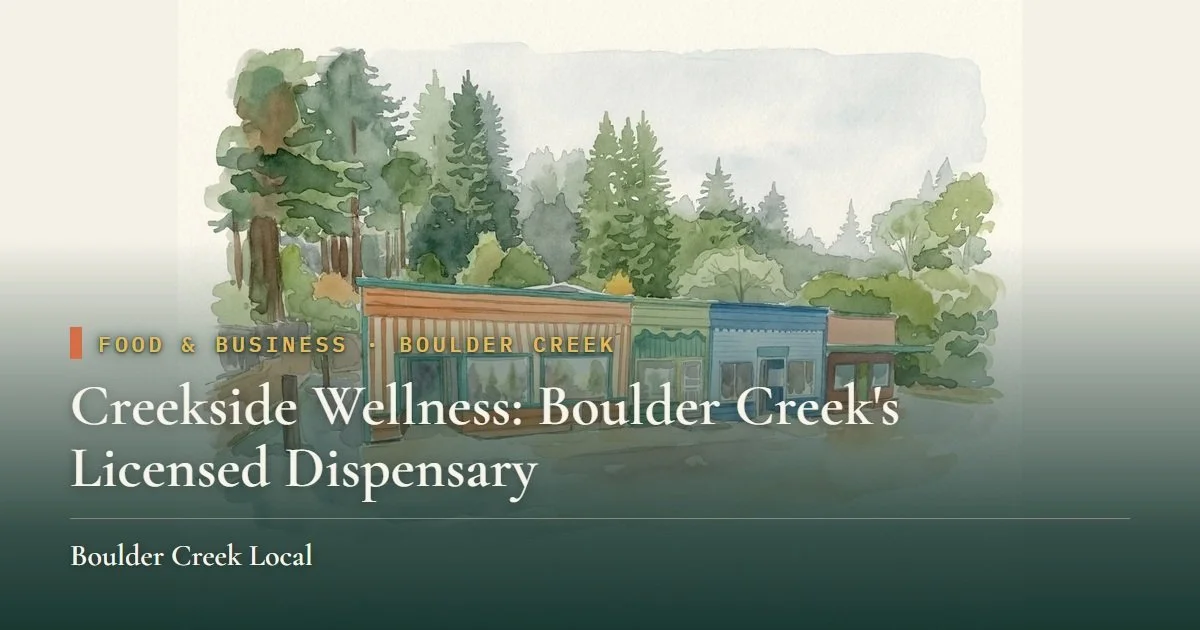 Creekside Wellness: Boulder Creek's Licensed Dispensary
