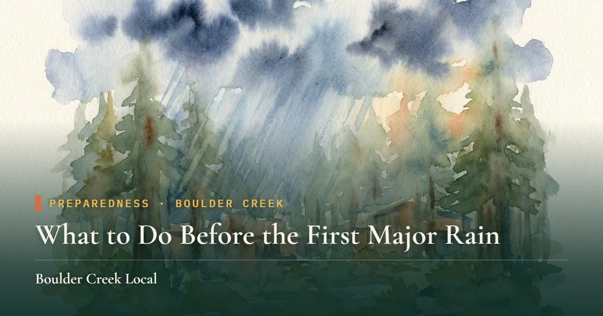 What to Do Before the First Major Rain