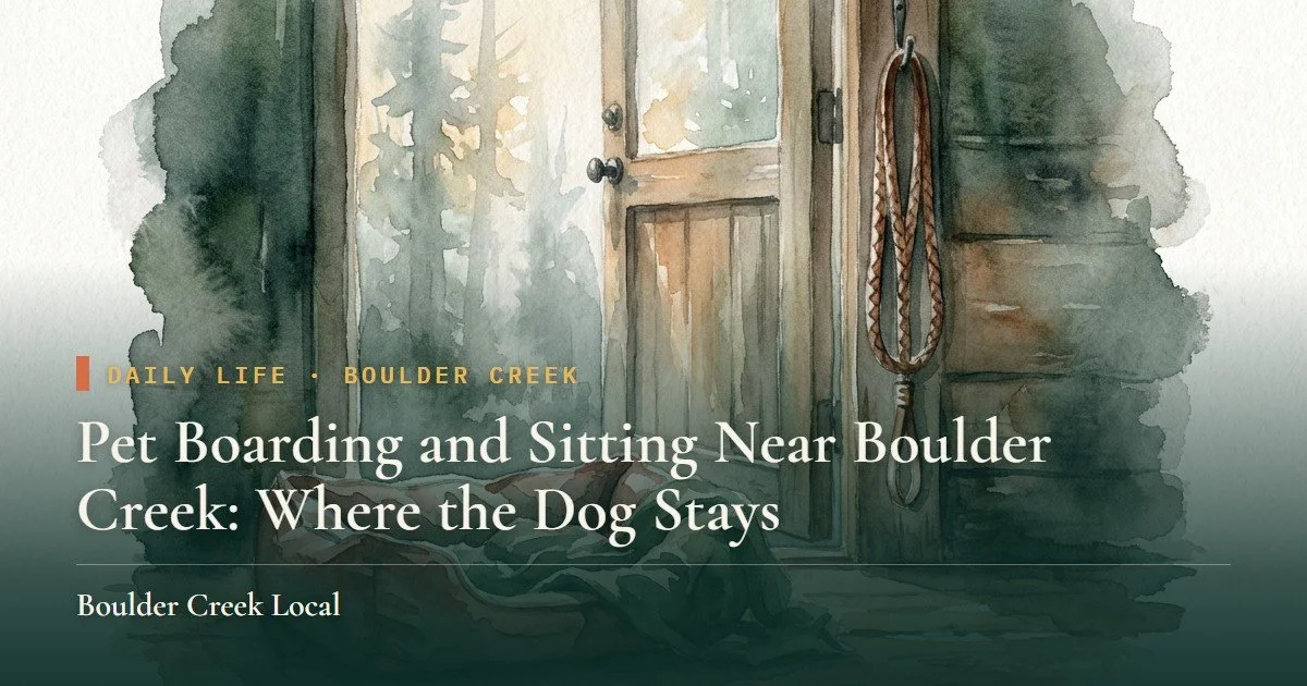 Pet Boarding and Sitting Near Boulder Creek: Where the Dog Stays