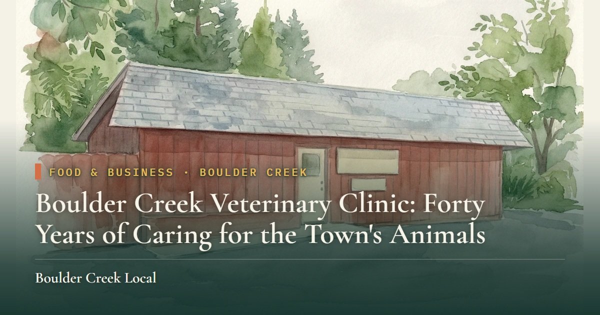 Boulder Creek Veterinary Clinic: Forty Years of Caring for the Town's Animals
