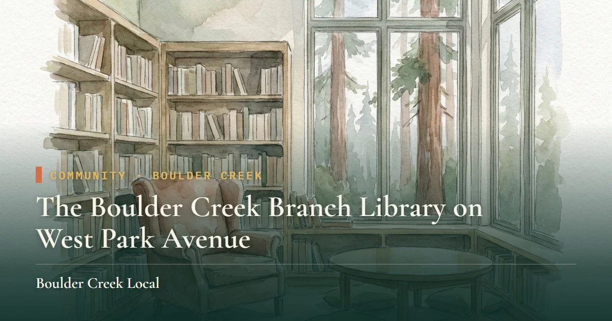 The Boulder Creek Branch Library on West Park Avenue
