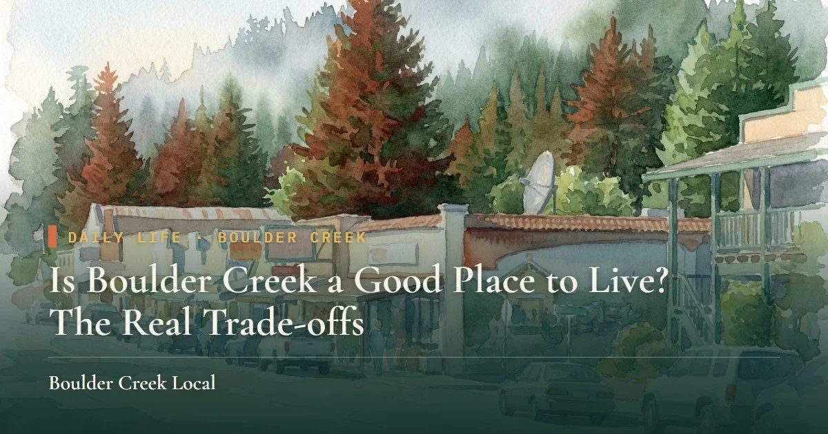 Is Boulder Creek a Good Place to Live? The Real Trade-offs