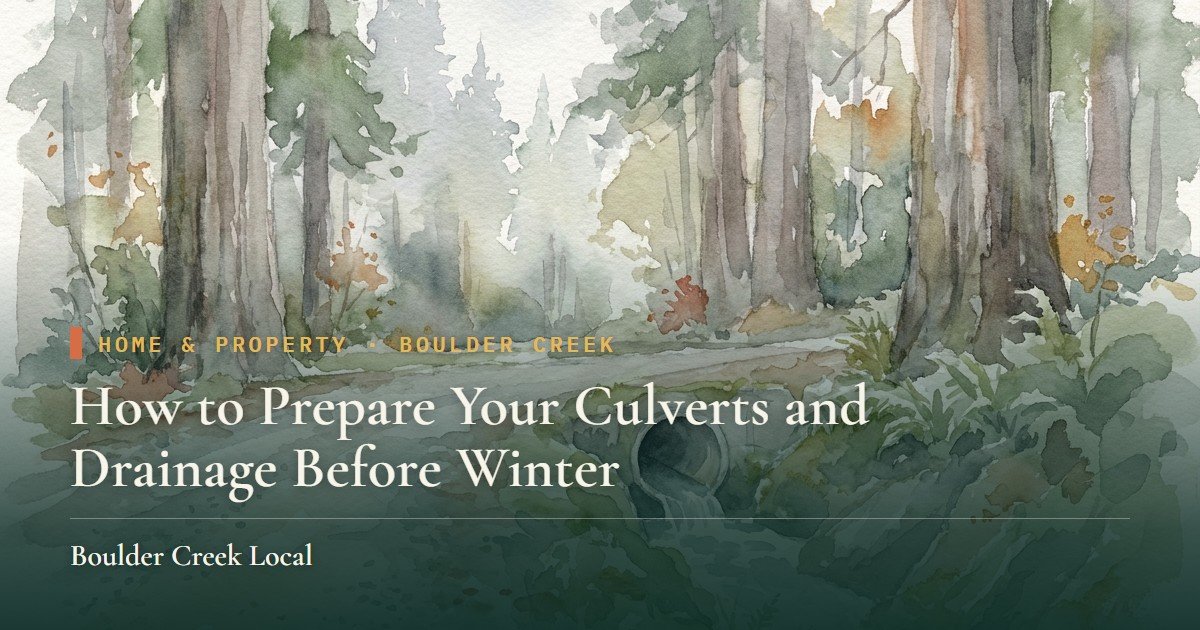 How to Prepare Your Culverts and Drainage Before Winter