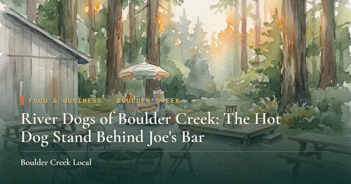 River Dogs of Boulder Creek: The Hot Dog Stand Behind Joe's Bar