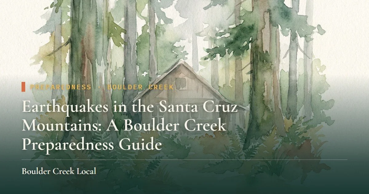 Earthquakes in the Santa Cruz Mountains: A Boulder Creek Preparedness Guide