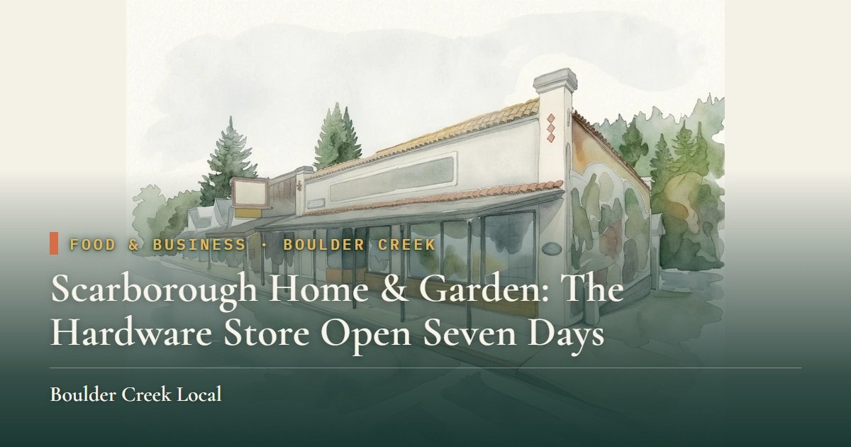 Scarborough Home & Garden: The Hardware Store Open Seven Days