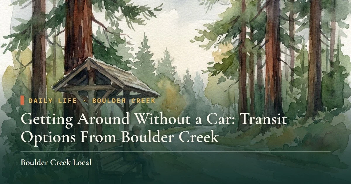 Getting Around Without a Car: Transit Options From Boulder Creek