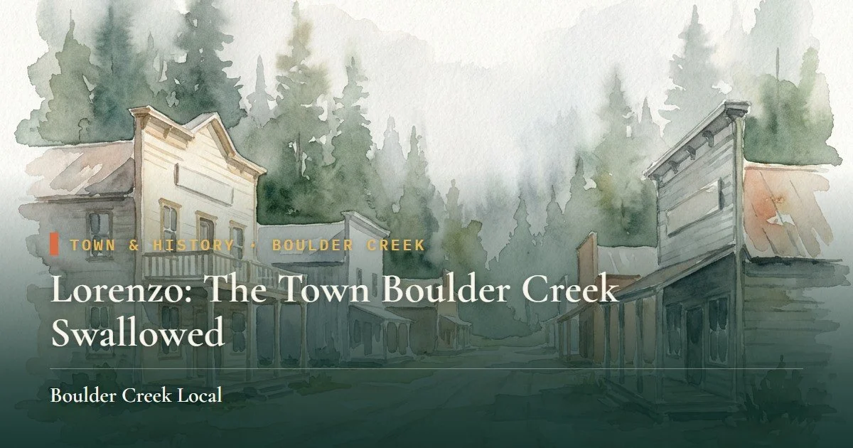 Lorenzo: The Town Boulder Creek Swallowed