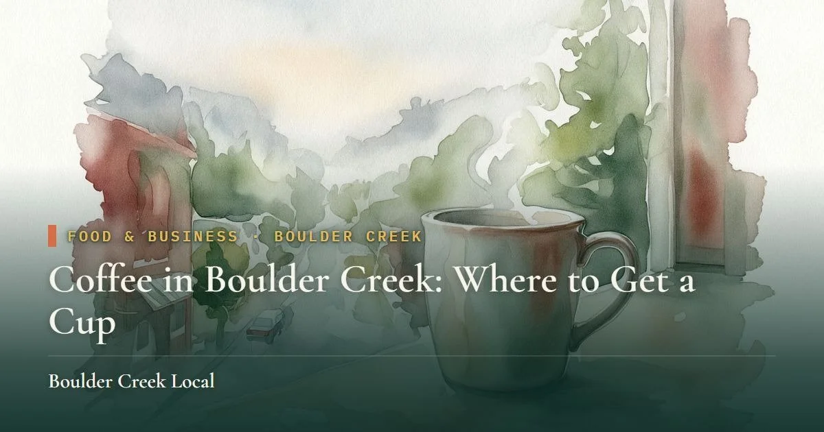 Coffee in Boulder Creek: Where to Get a Cup