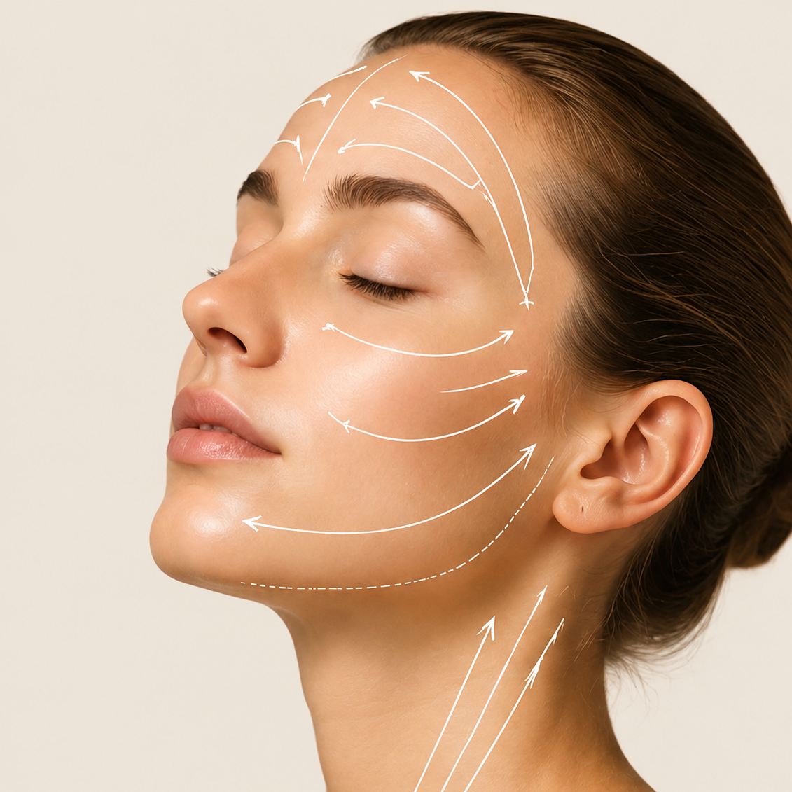Natural Face Reset signature facial combining advanced facial massage, modern aesthetic technologies, personalized skincare, and skin rejuvenation treatments.