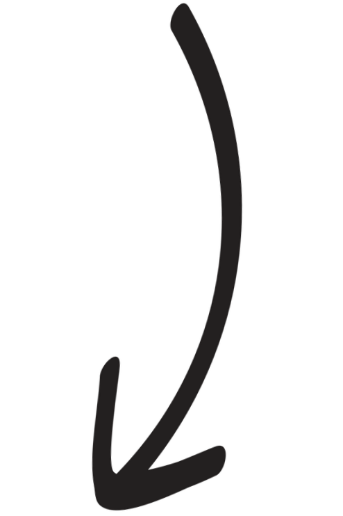 A black arrow pointing downward.