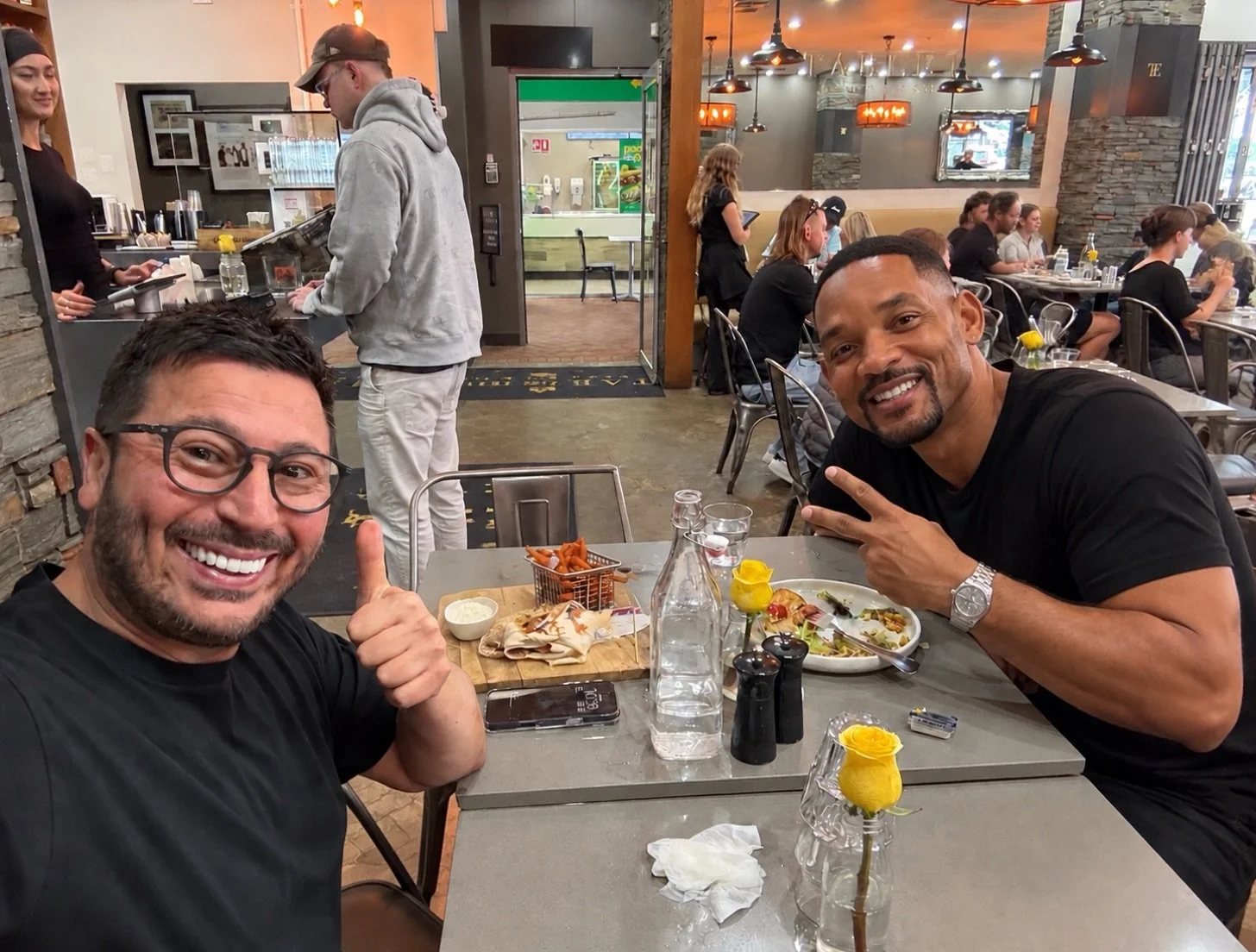 🚨 HOLLYWOOD HAS LANDED AT TABLE 1 ESPRESSO! 🎬☕🔥

Well, this isn&rsquo;t something you see every morning! 😎

We had a very special surprise guest join us for breakfast&hellip; none other than WILL SMITH! 

From Hollywood to Table 1 Espresso&hellip