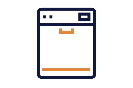 Icon of a dishwasher