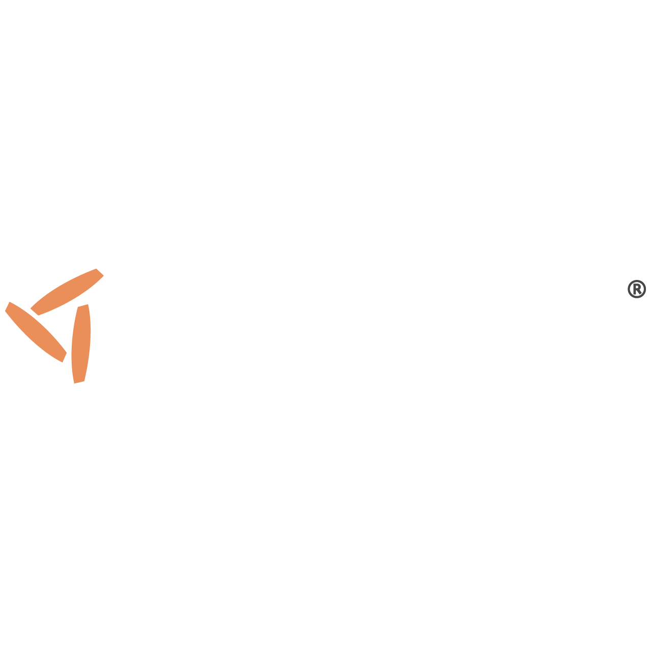 Gladiator logo, white wordmark with orange angular icon, on navy background