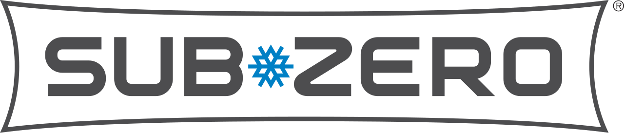 Sub-Zero logo, black wordmark with red asterisk icon