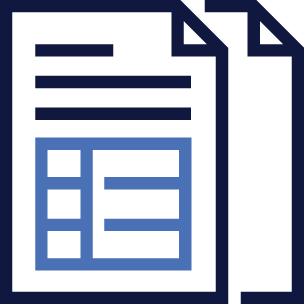 Icon of an itemized invoice or estimate document.