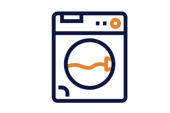 Icon of a front-load washing machine