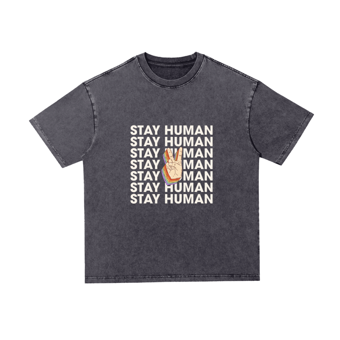 Snow Washed Heavyweight Oversize T-Shirt